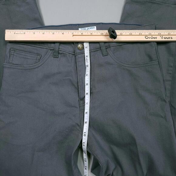 Blue Delta B Yonke Straight Gray Bespoke Designer Soft Jeans 31x26 - Picture 7 of 8